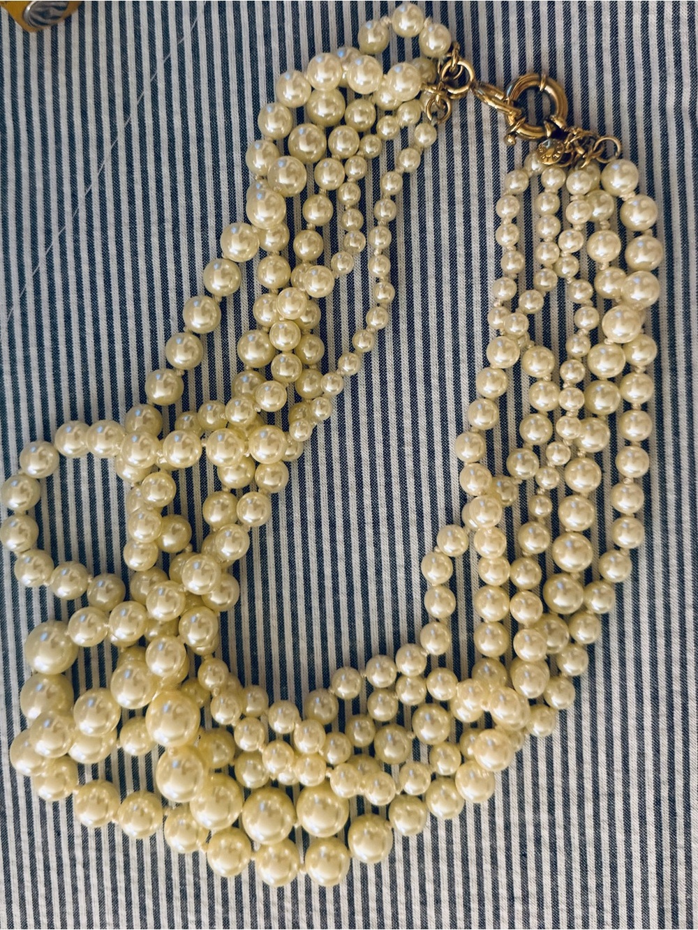 J. Crew Multi-Strand Faux Pearl Necklace - Off White